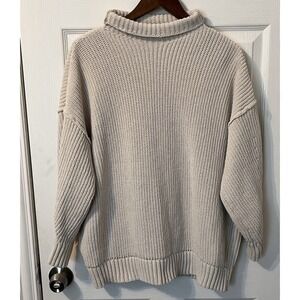 Aerie Women's Cream Turtleneck Pullover Sweater Size M/M